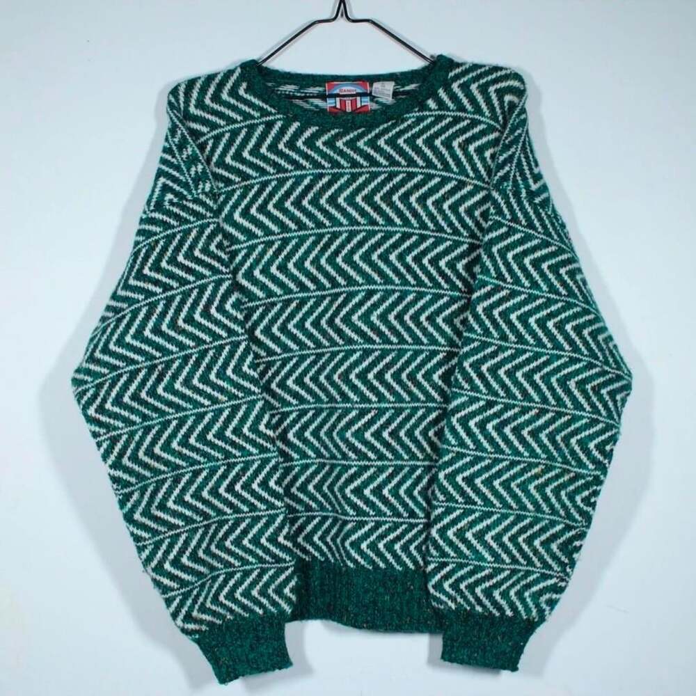Vintage Bandit Urban Chevron Knit Sweater XL